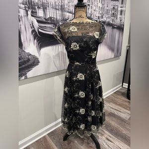 Ivanka Trump embroidered cocktail dress